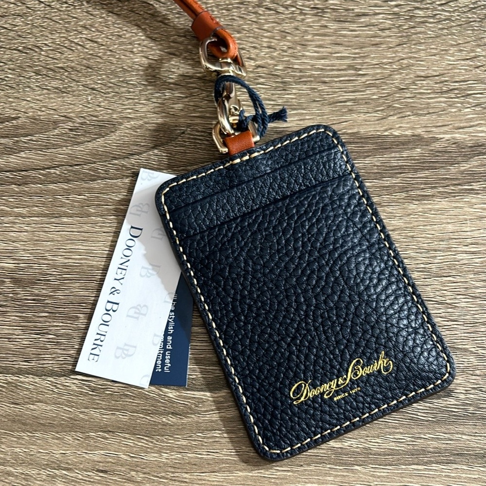 Dooney & Bourke Pebble Grain ID Lanyard NWT